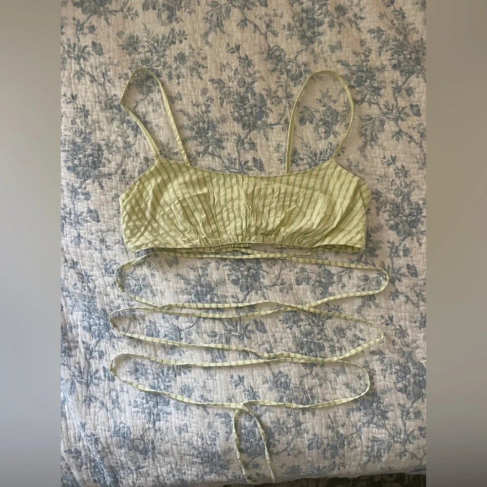Urban Outfitters Light Green & Butter Yellow Matching Set